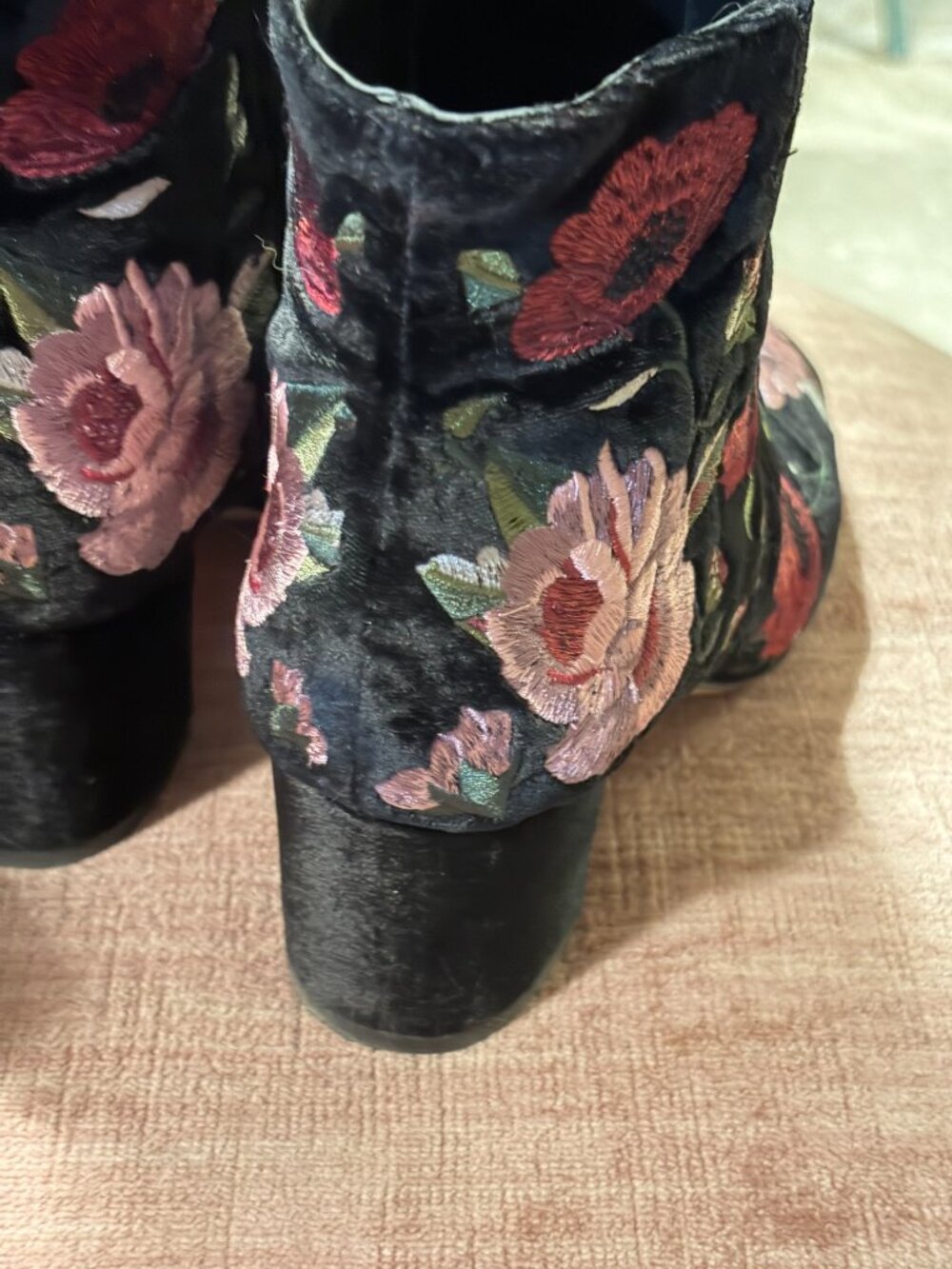 Velvet Embroided Ankle Boots by Kate Spade - Picture 4 of 5